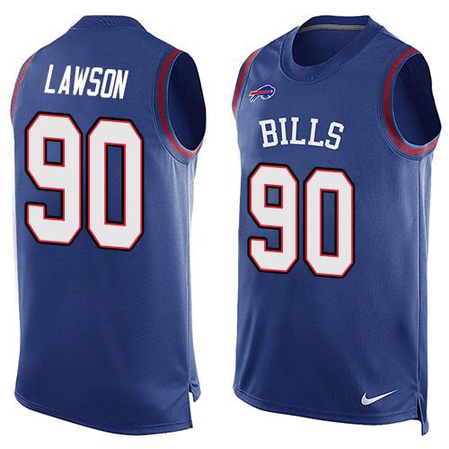Nike Bills #90 Shaq Lawson Royal Blue Team Color Men's Stitched NFL Limited Tank Top Jersey - Click Image to Close